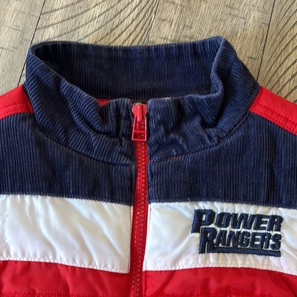 Power💥 Rangers! Go Go Power Rangers Patches! 🚀 Quilted Vest With Corduroy. - Picture 15 of 17